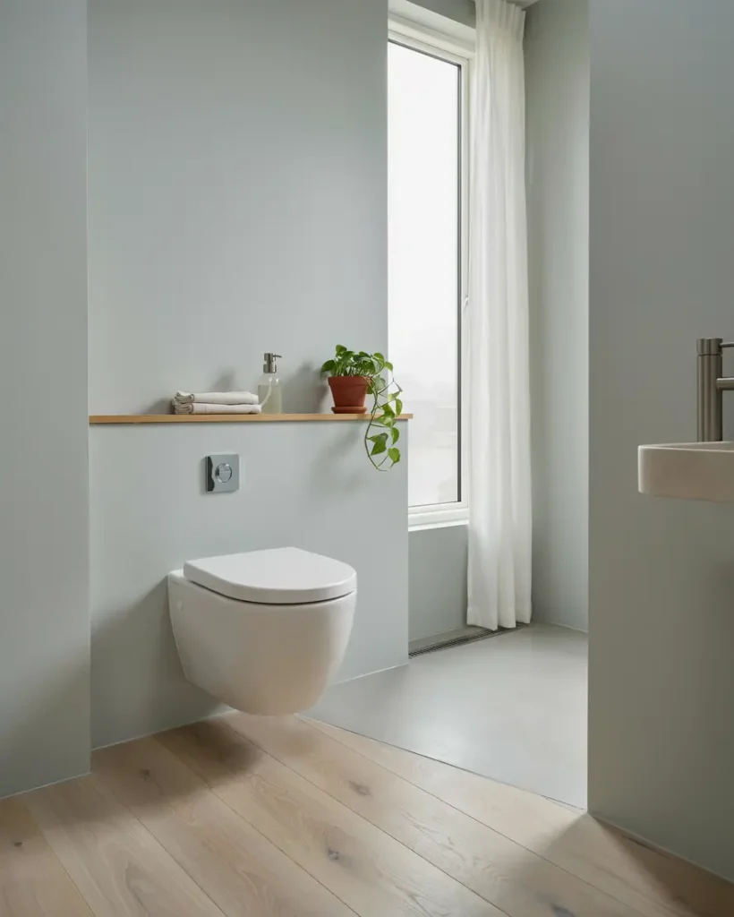 renovering av badrumsavlopp och montering av ny toalett i brevik