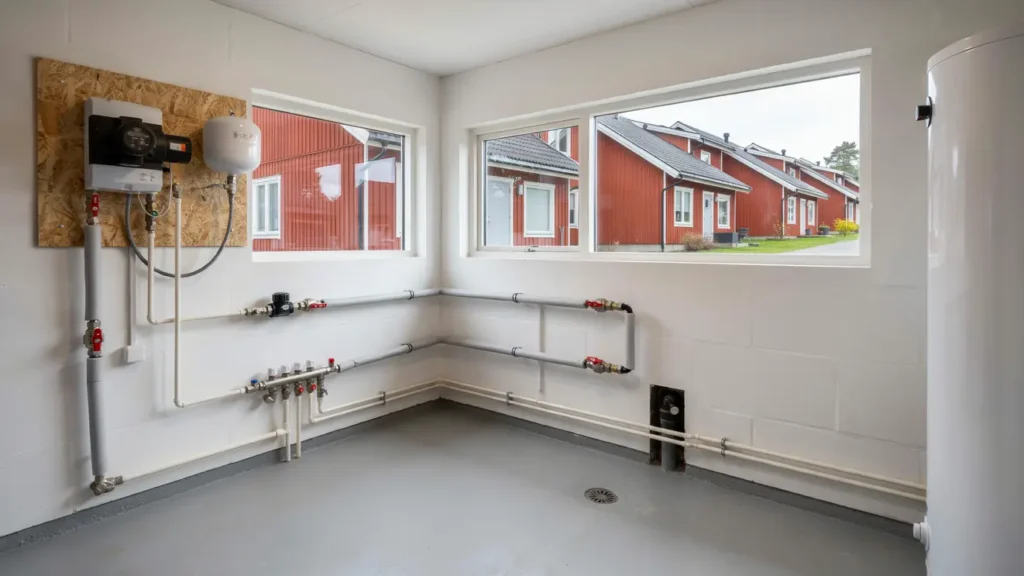 modernisering av fjarrvarmecentral i radhus i brevik 1356